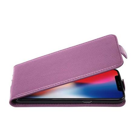 Cadorabo  Housse compatible avec Apple iPhone X / XS - Coque de protection au design flip en similicuir structuré 