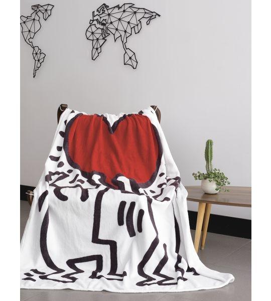 Keith Haring Blanket Love Fleecedecke  