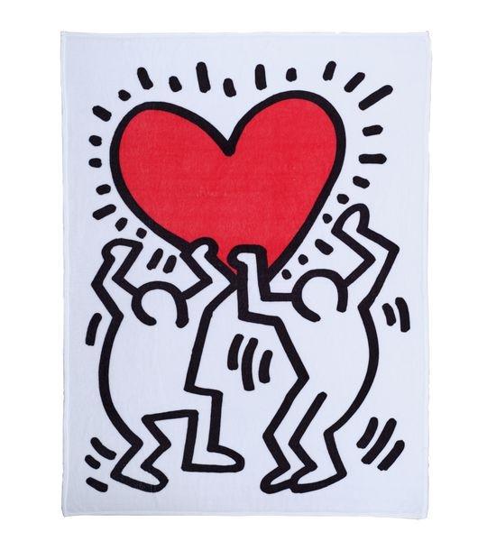 Keith Haring Blanket Love Fleecedecke  