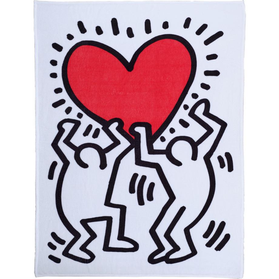 Keith Haring Love Fleecedecke  
