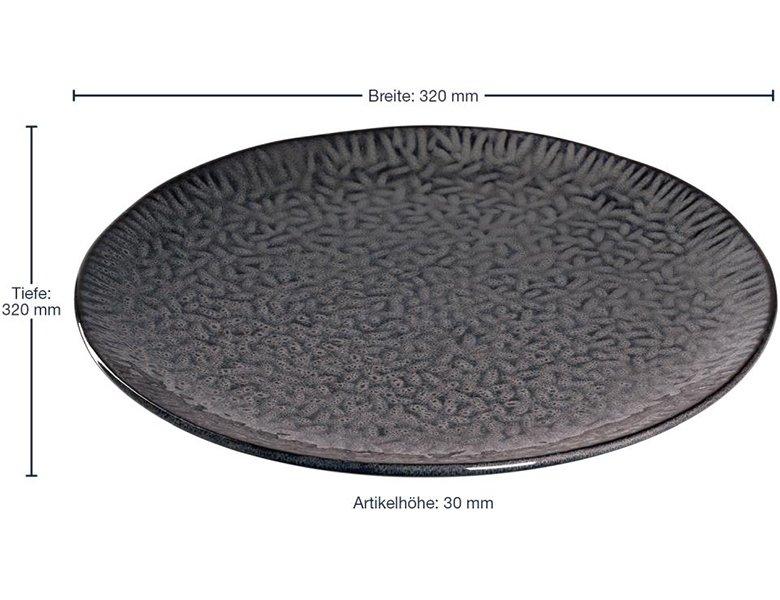 LEONARDO Platzteller Matera 32cm Anthrazit (4Teile)  