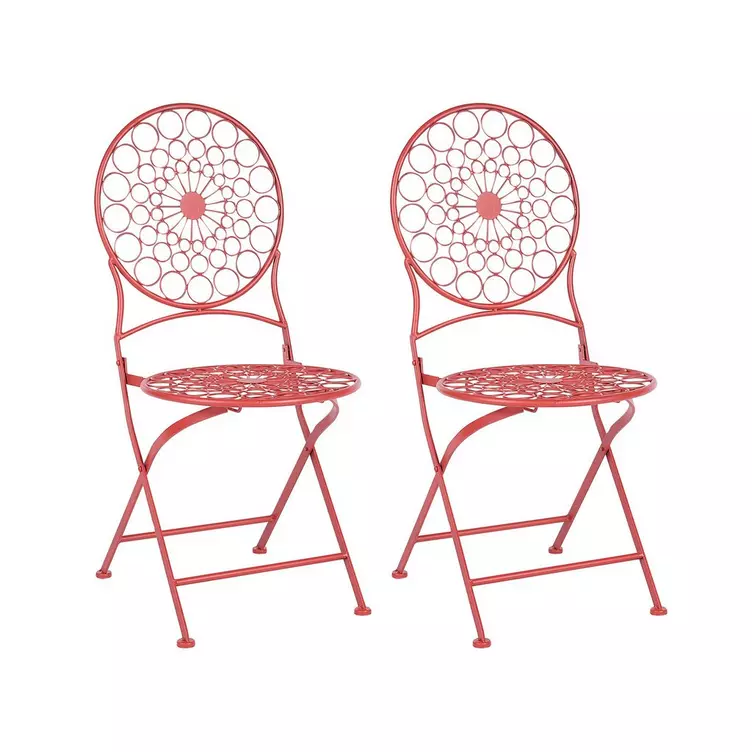 Beliani Set mit 2 Stühlen aus Eisen Retro SCARIO online kaufen MANOR