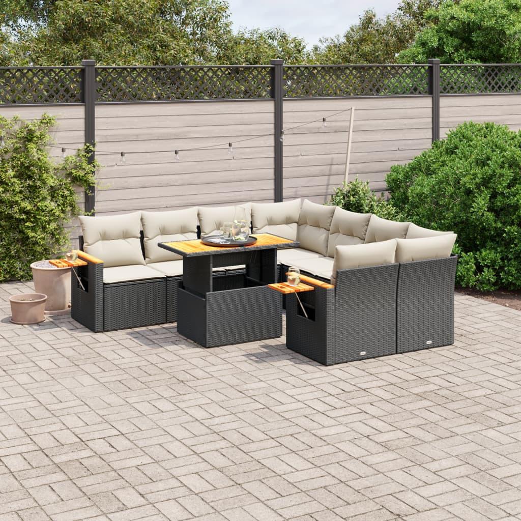 VidaXL set divano da giardino Polirattan  