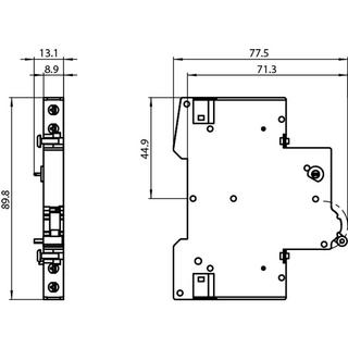 Siemens  Hilfsschalter, kleine Leistung 1S+1Ö für LS-Schalter 5SL, 5SY, 5SP 