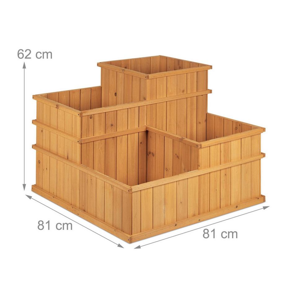 Northix 4-stöckiges Hochbeet  