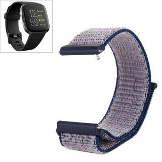 Cover-Discount  Fitbit Versa 1 / 2 - Bracelet en nylon avec velcro bleu 