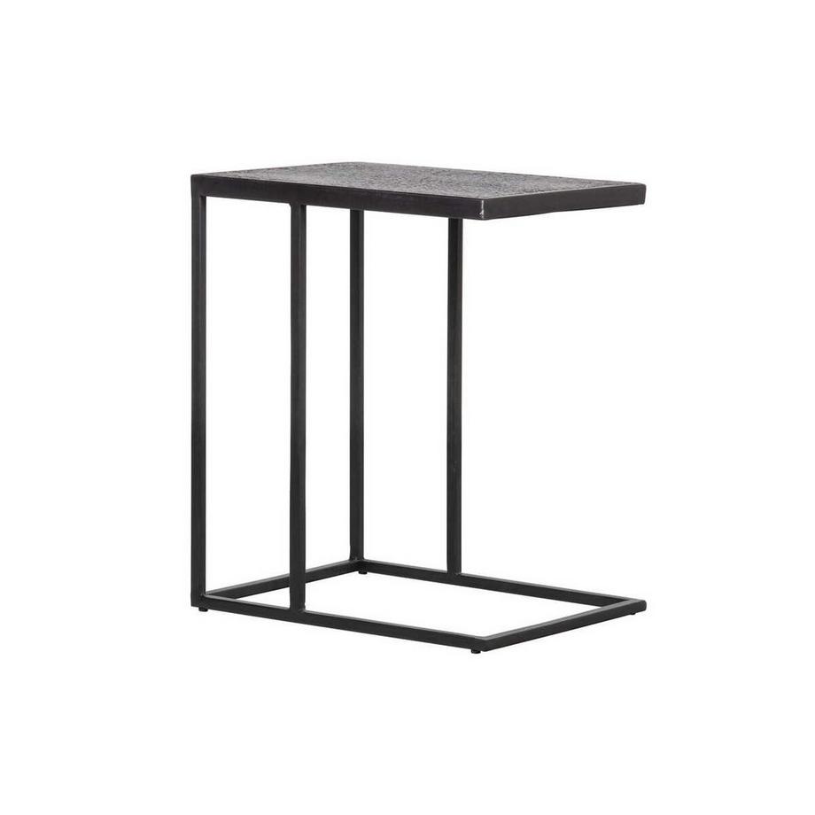 mutoni Table d&#039;appoint Febe en forme de U métal noir  