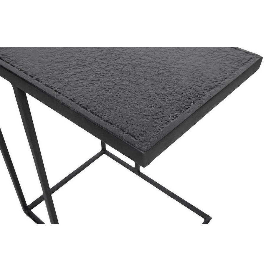 mutoni Table d&#039;appoint Febe en forme de U métal noir  