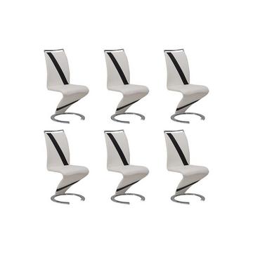 Lot de 6 chaises TWIZY Simili