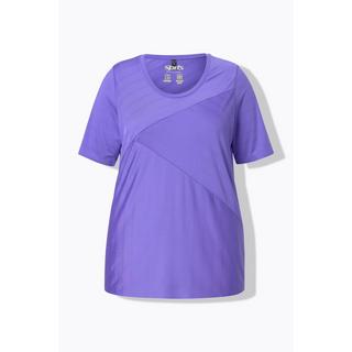 Ulla Popken T-shirt fonctionnel à manches longues col rond séchage rapide  