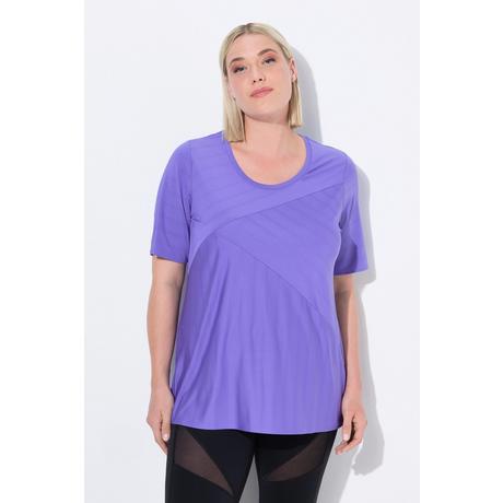 Ulla Popken T-shirt fonctionnel à manches longues col rond séchage rapide  