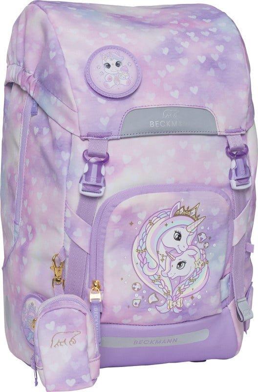 Beckmann  Schulrucksack Classic  6-teiliges Set Unicorn Princess Purple 