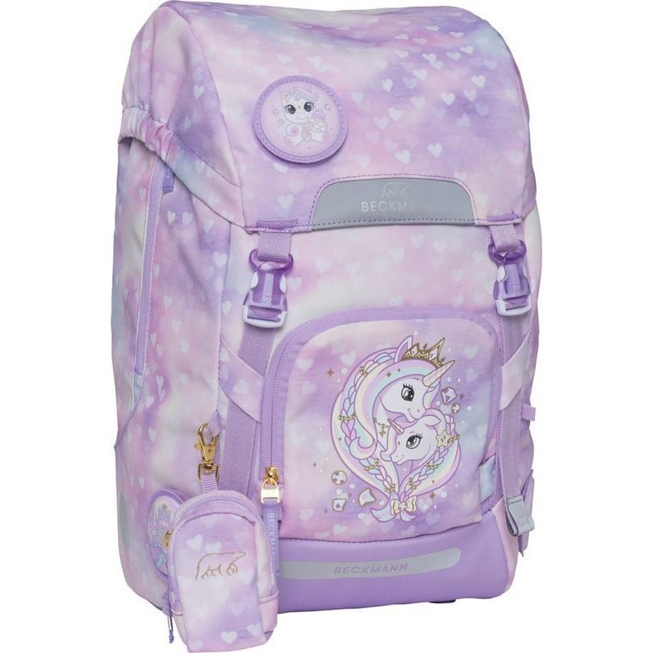Beckmann  Schulrucksack Classic  6-teiliges Set Unicorn Princess Purple 