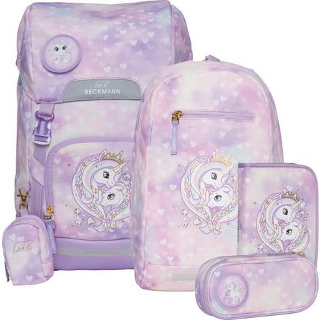 Beckmann  Schulrucksack Classic  6-teiliges Set Unicorn Princess Purple 