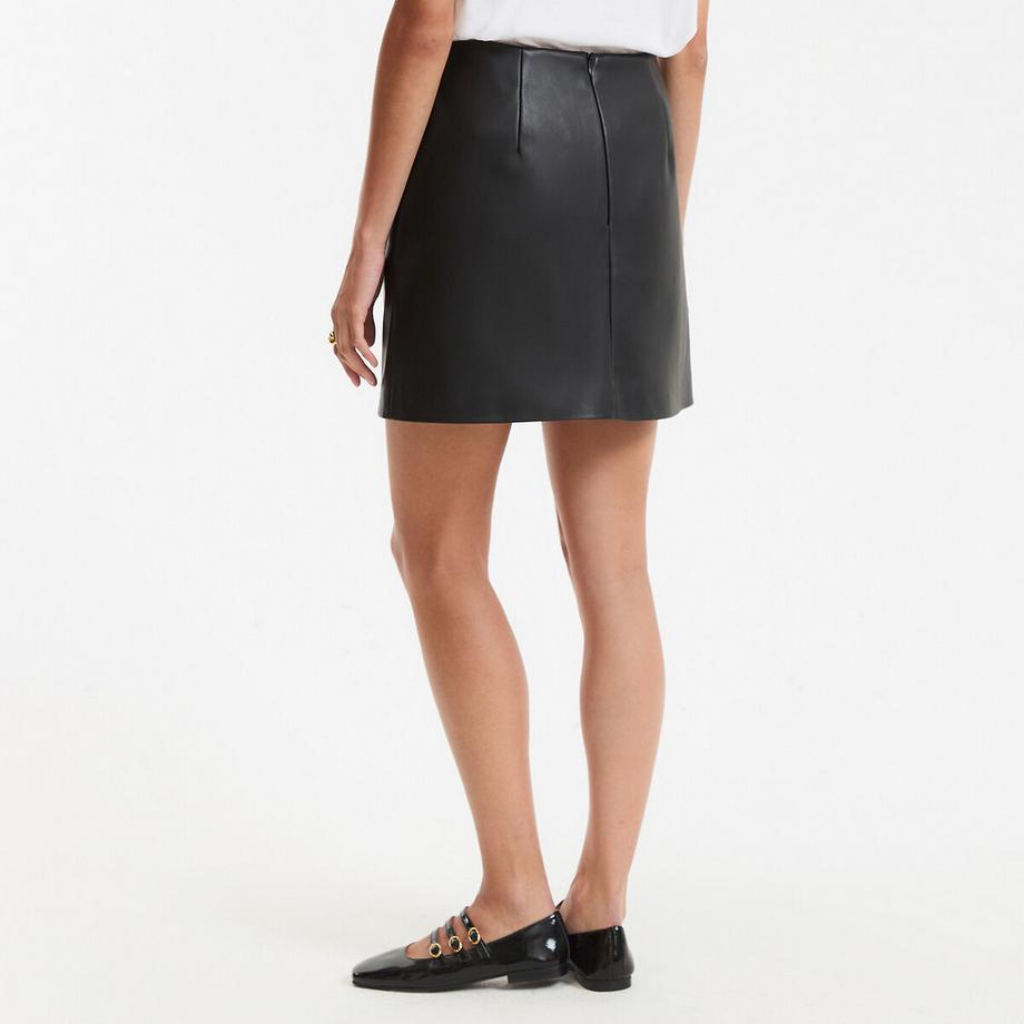 La Redoute Collections Mini-jupe en simili  