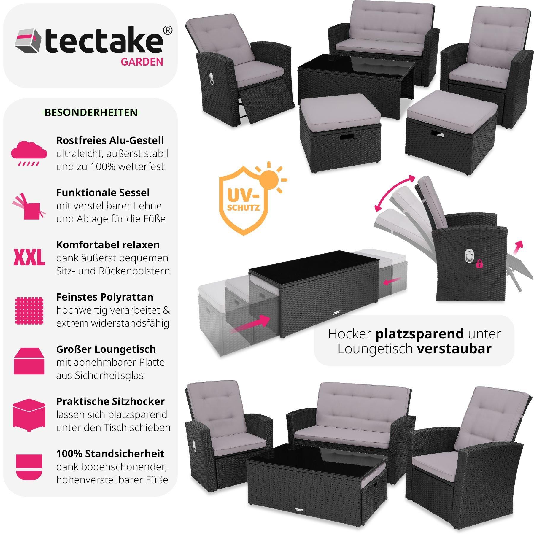 Tectake Rattan Lounge Bari  