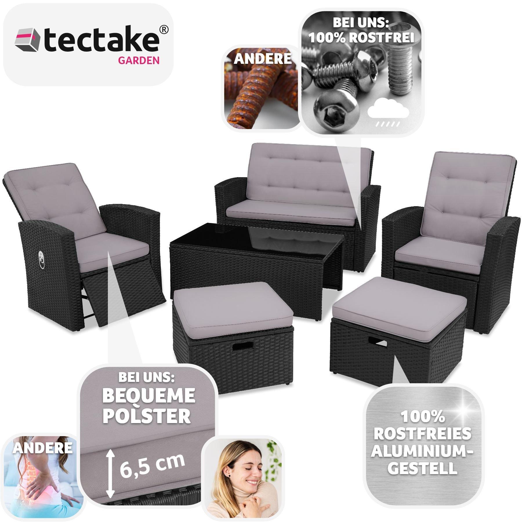 Tectake Rattan Lounge Bari  