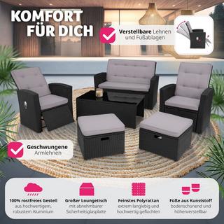 Tectake Rattan Lounge Bari  