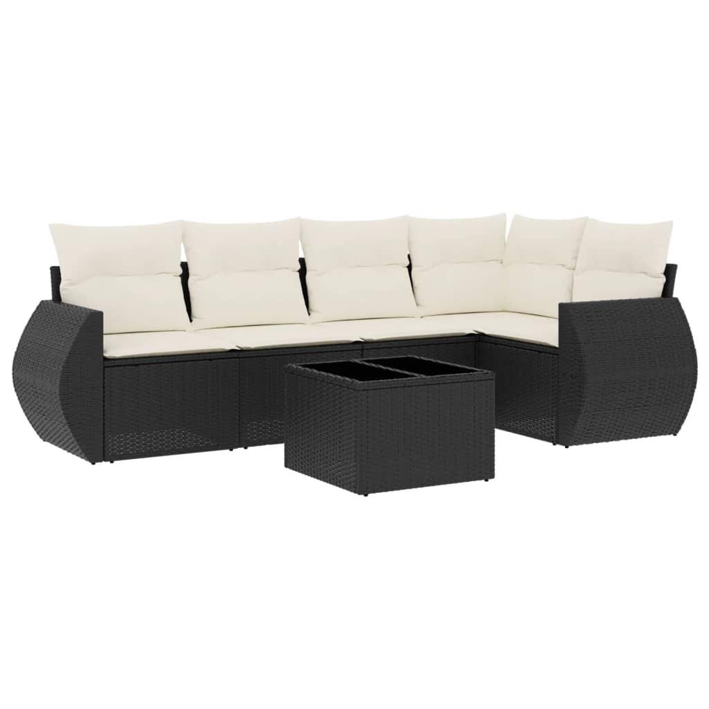 VidaXL set divano da giardino Polirattan  