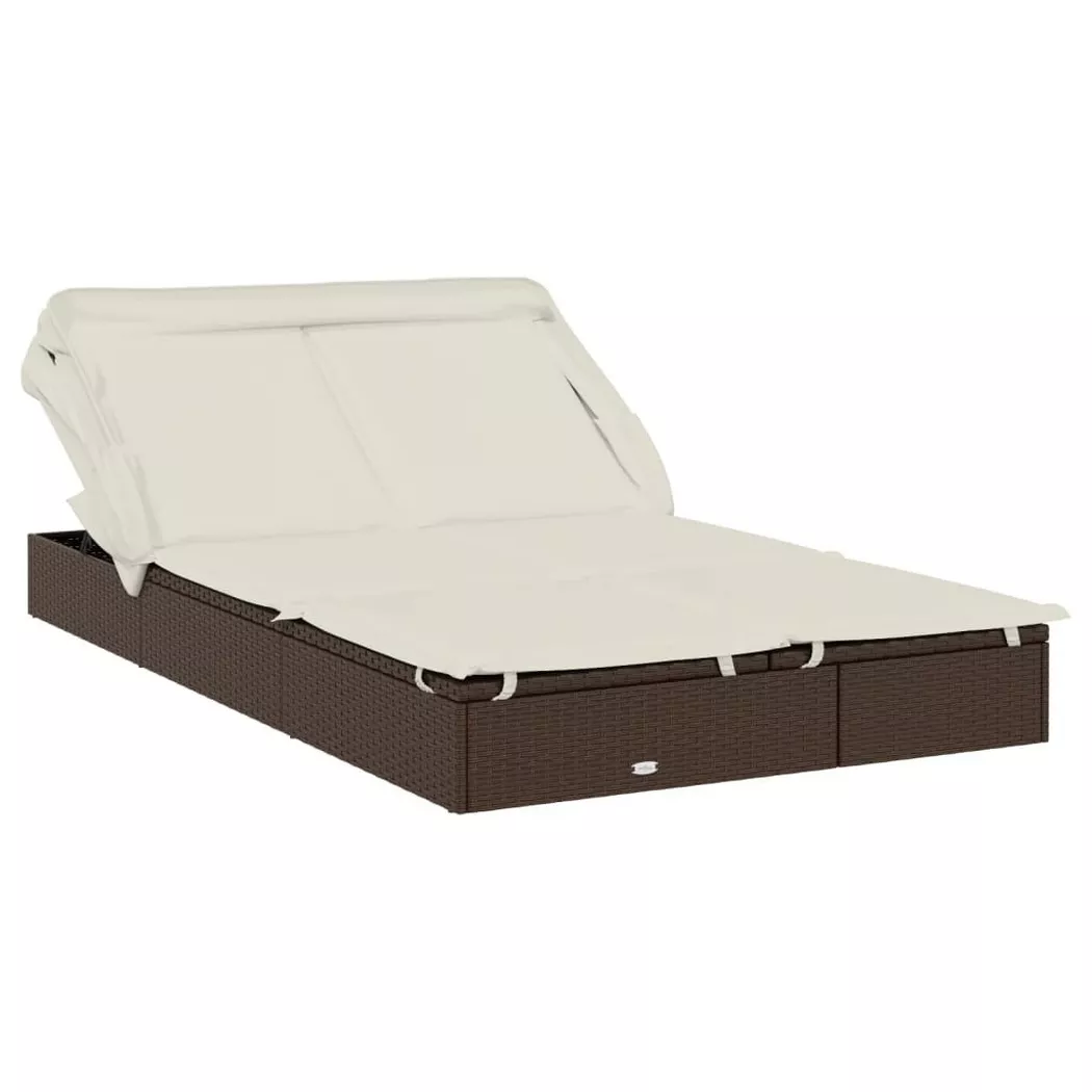 VidaXL - Sonnenliege poly-rattan, One Size, Braun