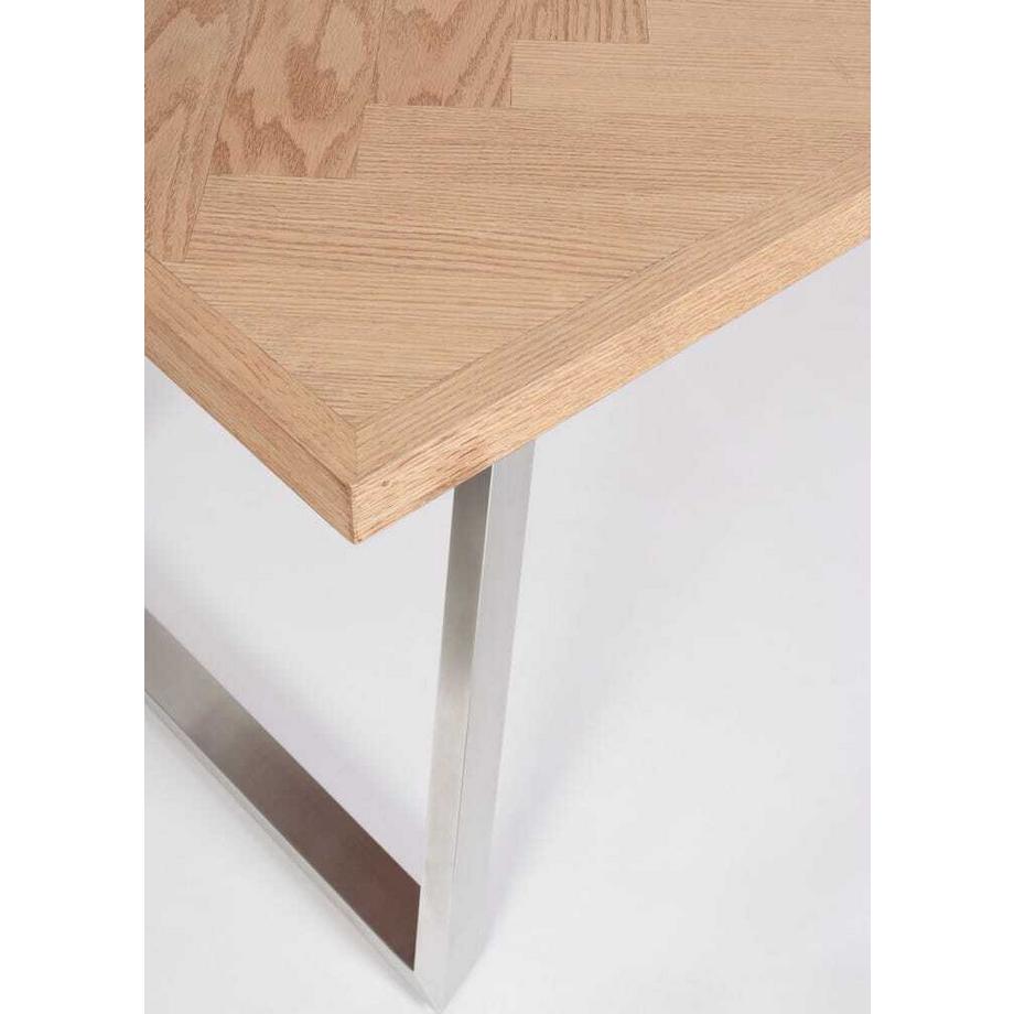 mutoni Table Dukat naturel argenté 180x90  