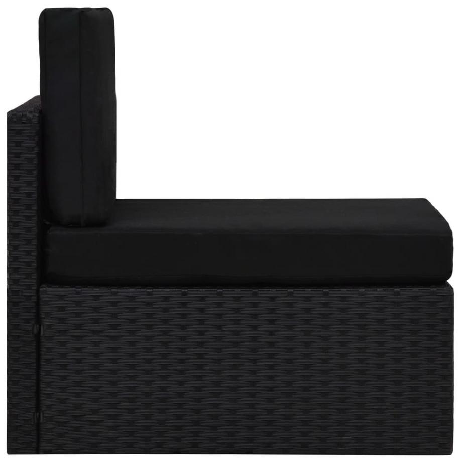 VidaXL Mittelsofa poly-rattan  