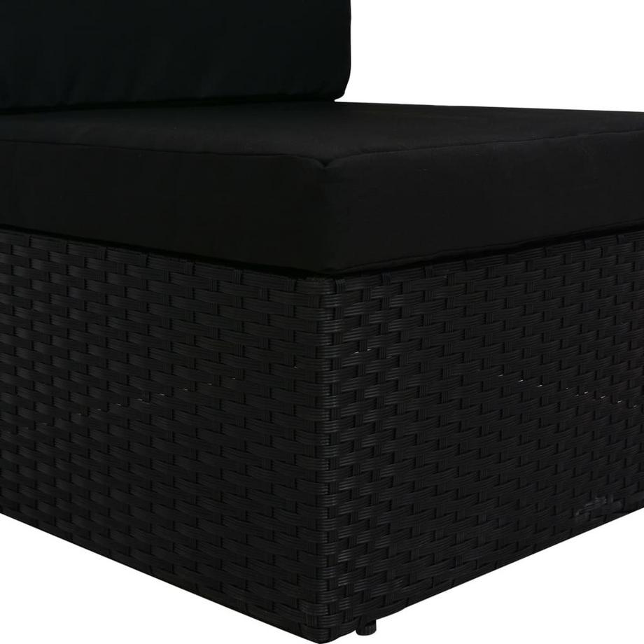 VidaXL Mittelsofa poly-rattan  