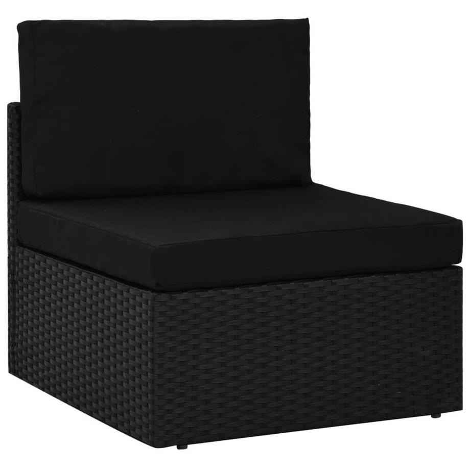 VidaXL Mittelsofa poly-rattan  