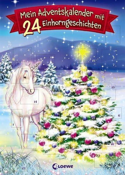 Loewe Mein Adventskalender mit 24 Einhorngeschichten  