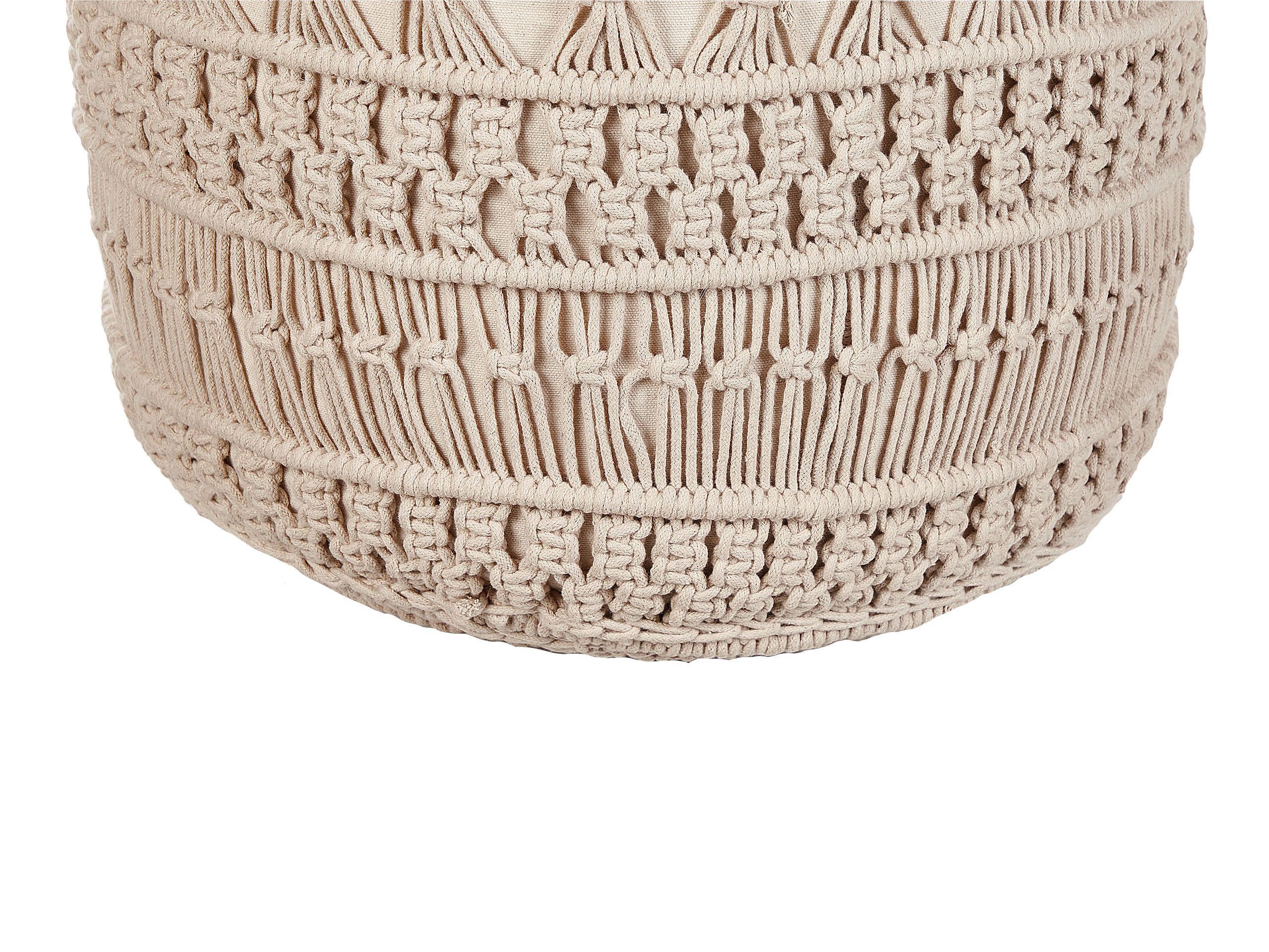 Beliani Pouf en Coton Boho THAKOT  