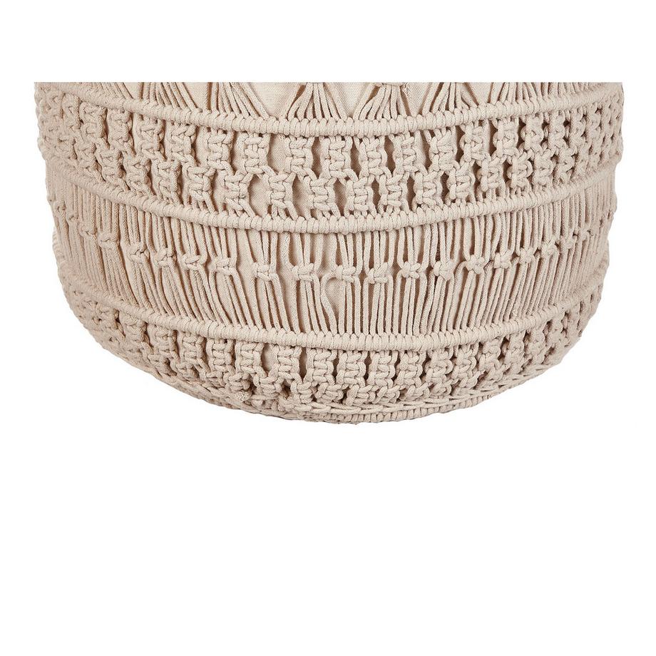 Beliani Pouf aus Baumwolle Boho THAKOT  