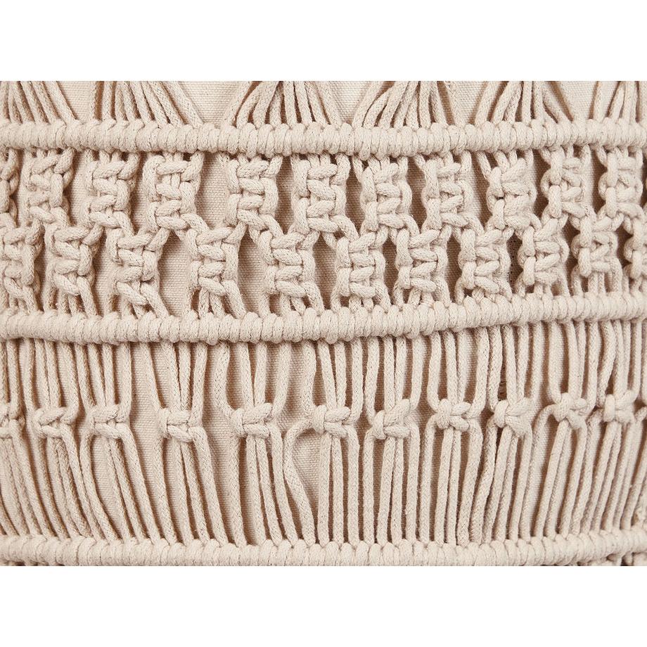 Beliani Pouf aus Baumwolle Boho THAKOT  