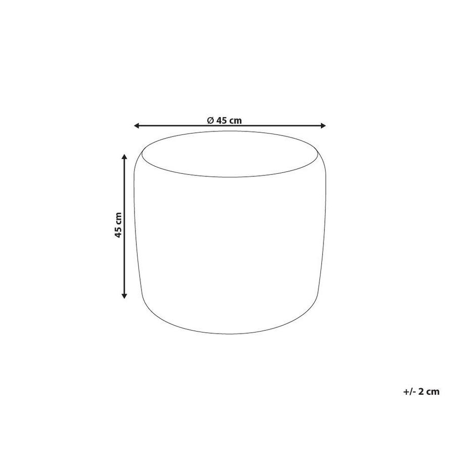 Beliani Pouf aus Baumwolle Boho THAKOT  