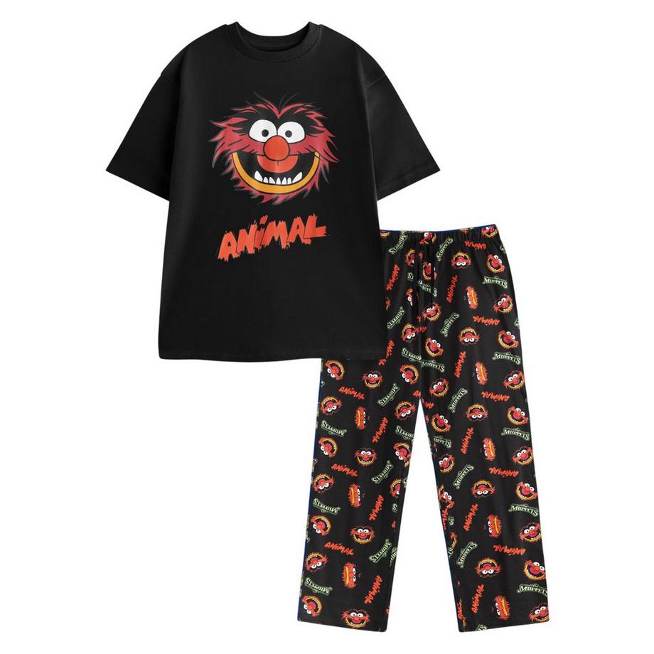 Set Pigiama Lungo Animale Maniche Corte