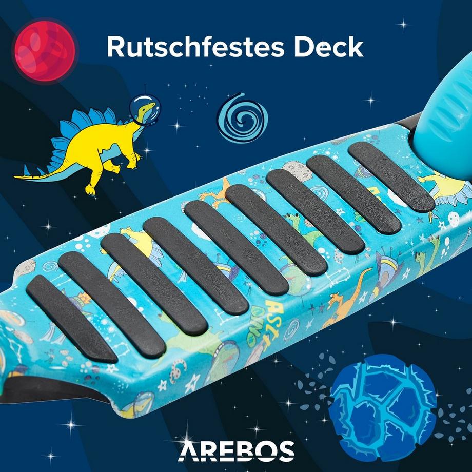 Arebos  AREBOS Monopattino bambini | Kick Scooter City Scooter | Pneumatici LED 