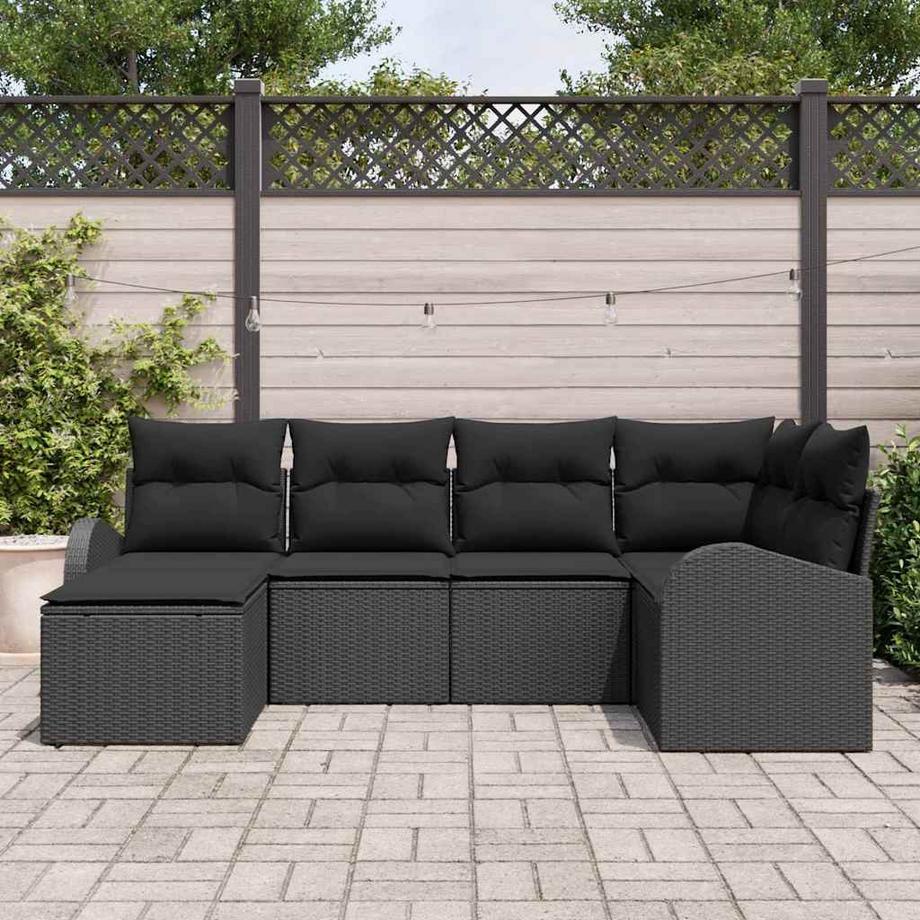 VidaXL Ensemble de canapé de jardin poly rattan  