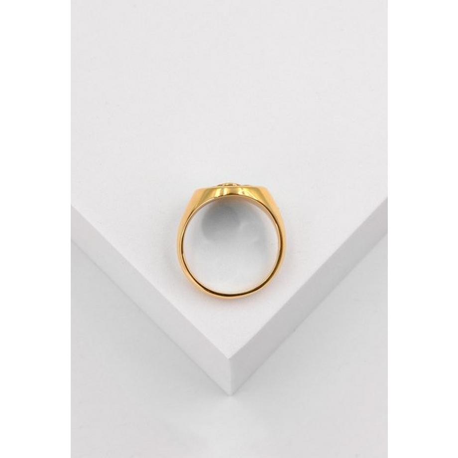 MUAU Schmuck  Wappenring Gelbgold 750 