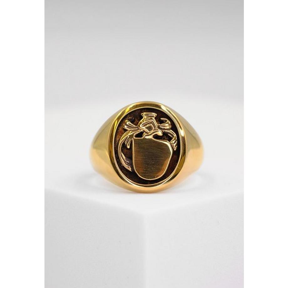 MUAU Schmuck  Wappenring Gelbgold 750 