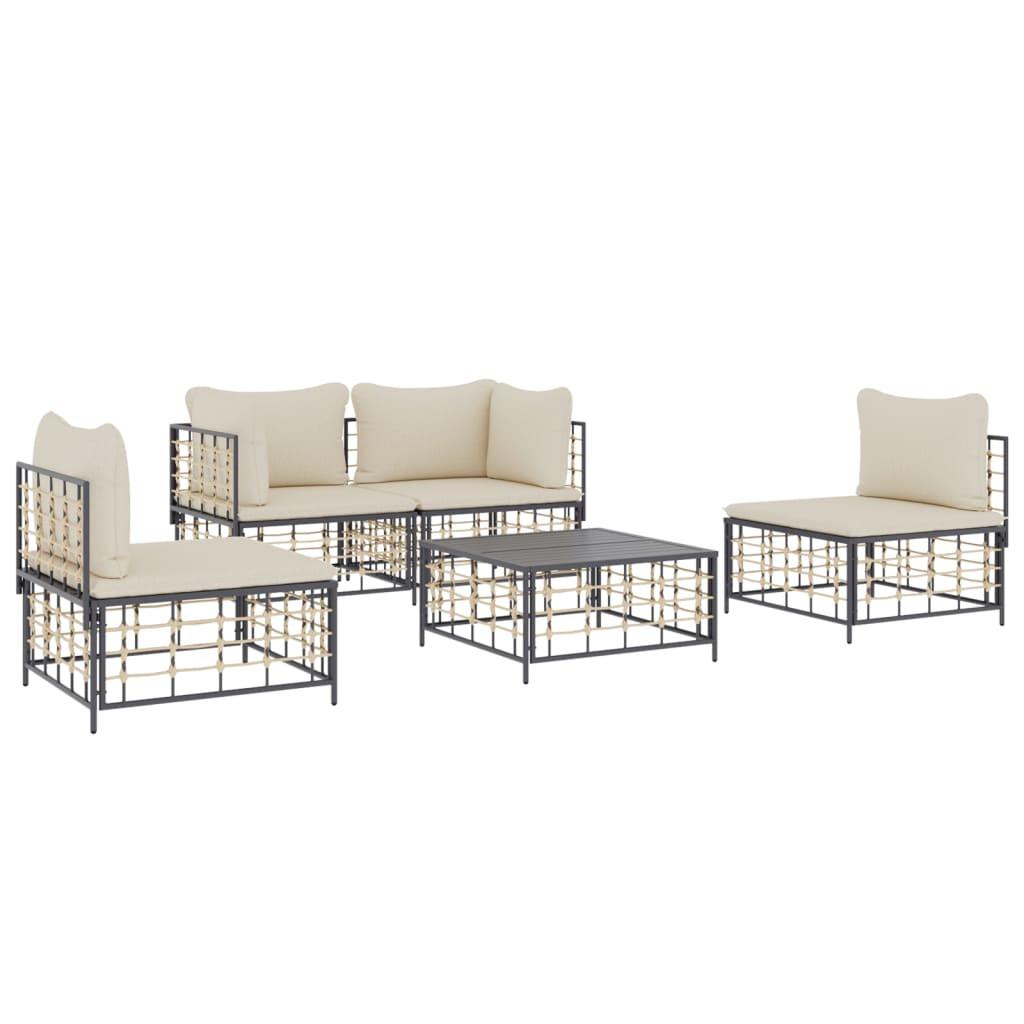 VidaXL Garten lounge set poly-rattan  