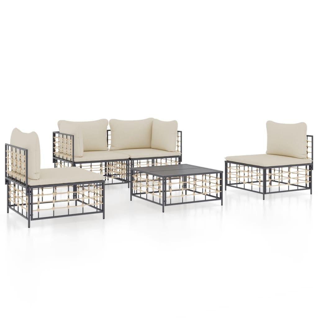 VidaXL Garten lounge set poly-rattan  