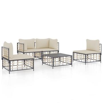 set mobili da giardino Polirattan