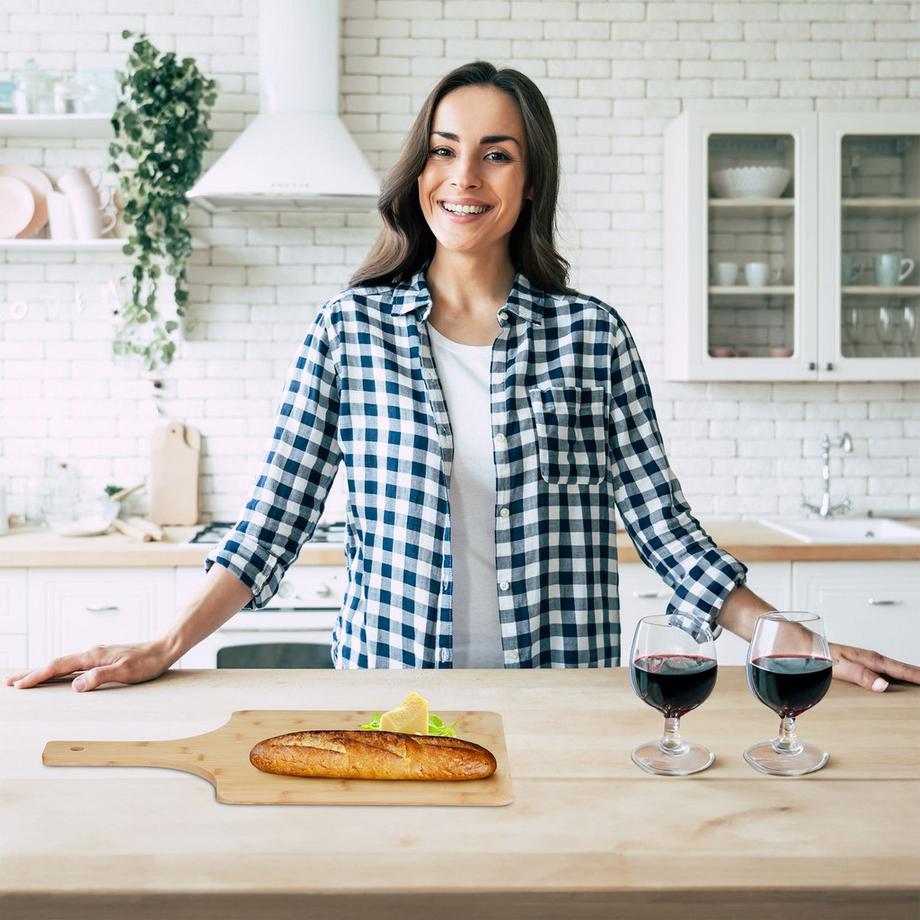 B2X Mini-pizzas en bambou - lot de 2  