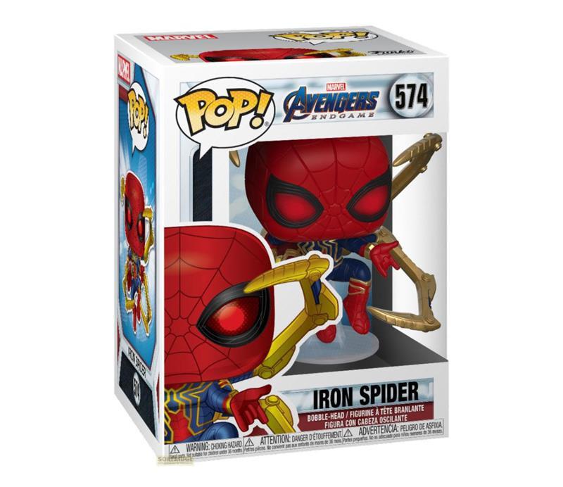 Funko  Figura POP Marvel Avengers Endgame Iron Spider con Nano Gauntlet 