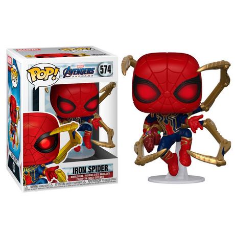 Funko  POP Figur Marvel Avengers Endgame Iron Spider mit Nano Gauntlet 