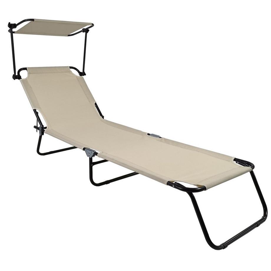 Chaise longue de jardin Chaise longue de soleil pliable pliable Chaise longue de balcon Toit