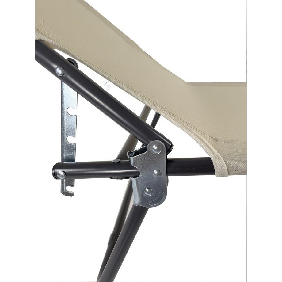 VCM Chaise longue de jardin Chaise longue de soleil pliable pliable Chaise longue de balcon Toit  