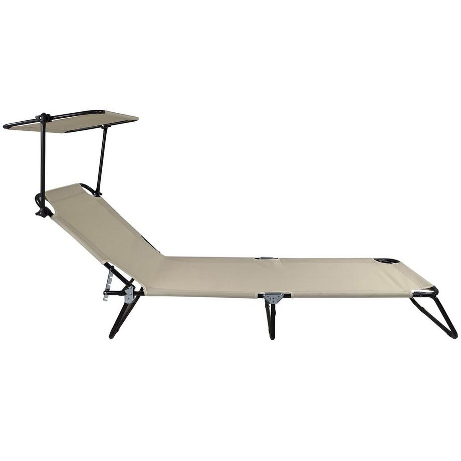 VCM Chaise longue de jardin Chaise longue de soleil pliable pliable Chaise longue de balcon Toit  