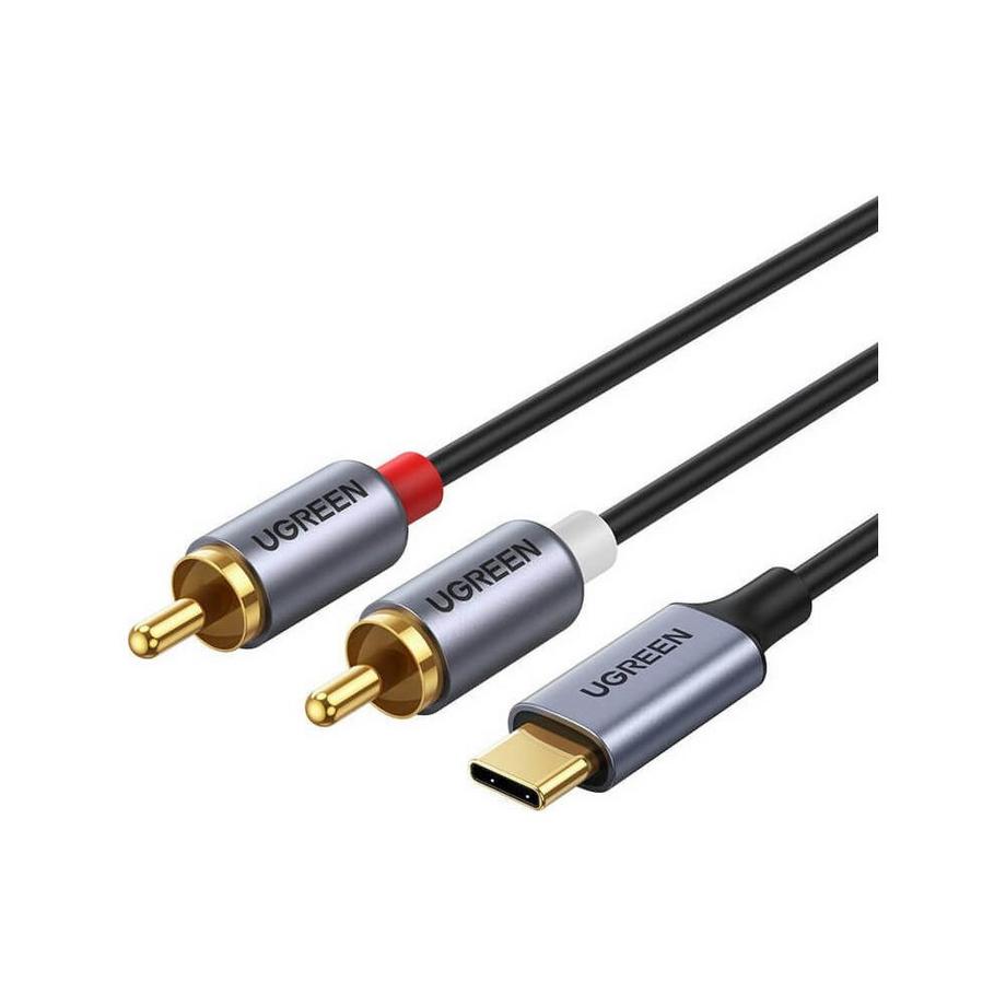 UGREEN  Câble audio Ugreen USB-C (mâle) - 2RCA (mâle), 1,5 m - Gris 