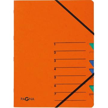 PAGNA Ordnungsmappe EASY A4 24061-12 orange 7 Fächer