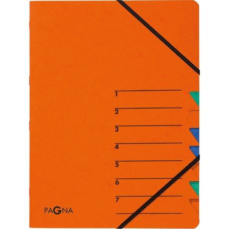 Pagna PAGNA Ordnungsmappe EASY A4 24061-12 orange 7 Fächer  